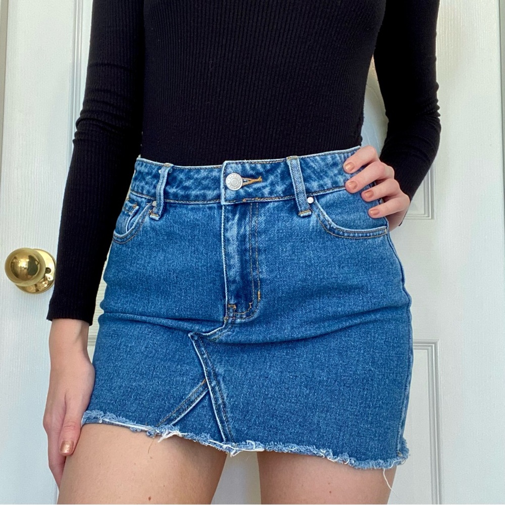 PACSUN High Waisted Denim Jean Skirt🌀